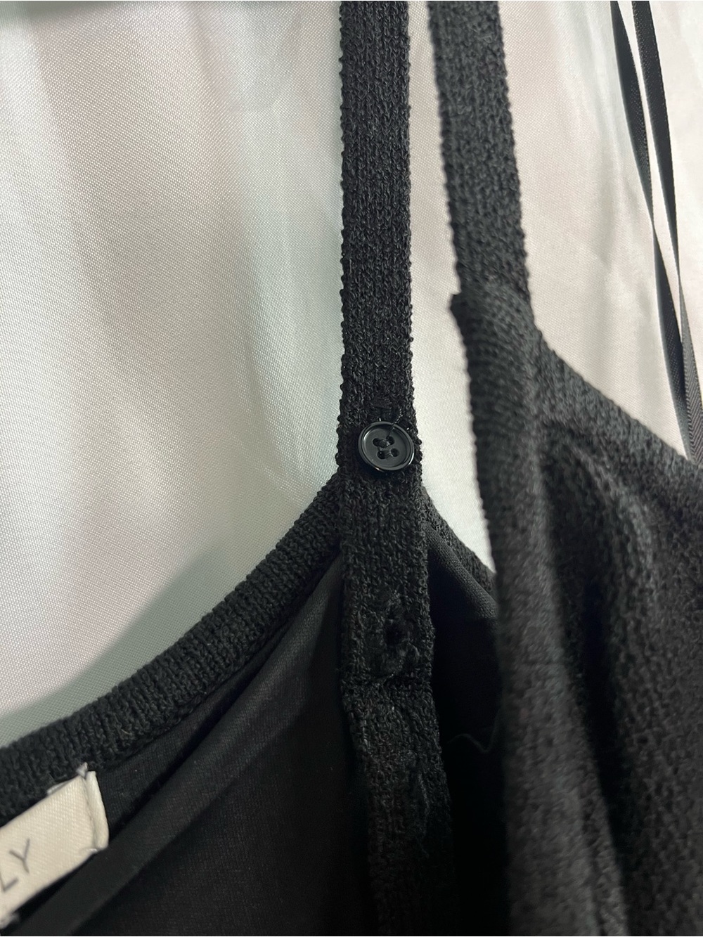 Z supply Callahan black knit crochet midi dress sz m EUC - Picture 8 of 13